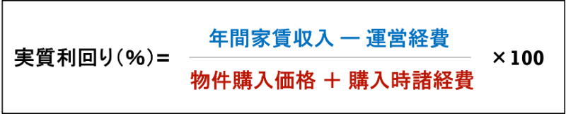 実質利回りの計算式